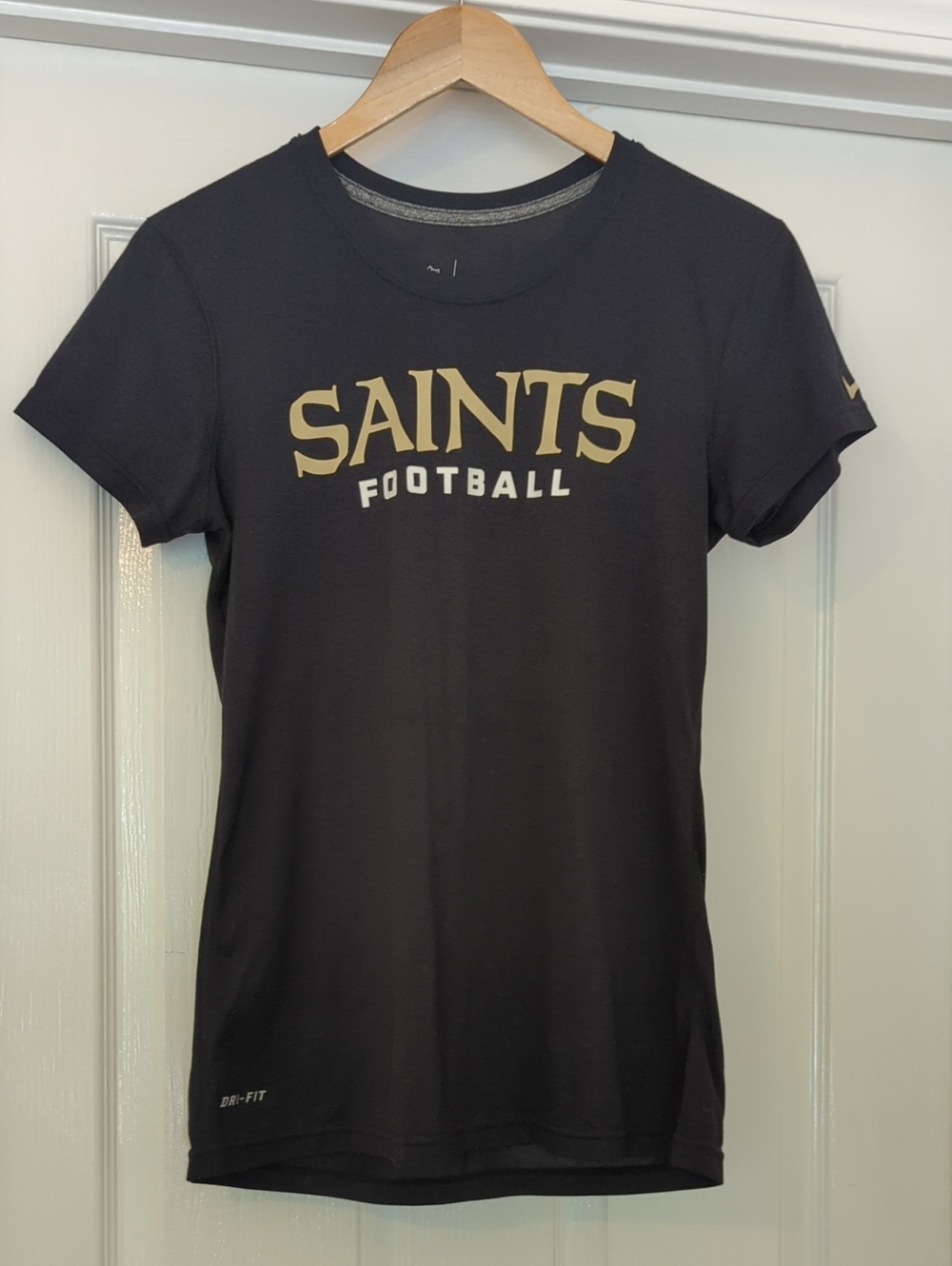 Nike Saints Football Kids Dri-FIT Black Tee